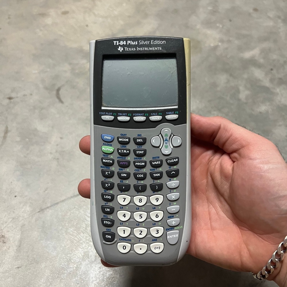 Texas Instruments TI-84 Plus Silver Edition Graphing Calculator Gray P-0508M